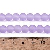 Baking Paint Transparent Glass Bead Strands GLAA-S031-8mm-25-4