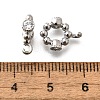 Brass Micro Pave Cubic Zirconia Tube Bails KK-M318-16P-2