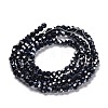 Electroplate Opaque Glass Beads Strands EGLA-A035-P3mm-A18-2