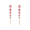 Alloy & Rhinestone Stud Dangle Earrings WGD14E0-02-2