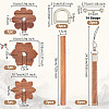 DIY Wooden Yarn Holder Kits TOOL-OC0002-04-2