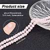 GOMAKERER 2 Strands Natural Rose Quartz Dyed Beads Strands G-GO0001-27A-2