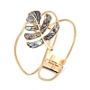 304 Stainless Steel Glass Hinged Bangles for Women BJEW-M082-06G-02-3
