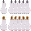 Creative Plastic Light Bulb Shaped Bottle AJEW-NB0001-05-1