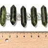 Natural Chinese Jade Double Terminated Point Beads Strands G-H069-B15-01-5