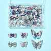 24Pcs 6 Styles UV Plating Printed Opaque Acrylic Beads PACR-FS0001-10-6