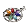 Chakra Natural Gemstone Pendants G-H307-01P-3