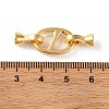 Brass Fold Over Clasps KK-U016-23G-3