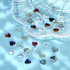 30Pcs 6 Colors Flat Back K9 Glass Rhinestone Cabochons MRMJ-YW0002-004-5