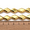 Electroplate Glass Beads Strands EGLA-H109-11-5
