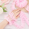 Polyester Lace Trim OCOR-WH0047-91B-3