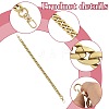 2Pcs Acrylic Linking Bag Extender Chains HJEW-FS00091-01-2