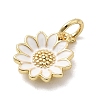 Brass Enamel Pendants KK-P338-19G-03-3