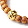 Oil Diffuser Yoga Beads Stretch Bracelet for Girl Women BJEW-JB06897-5
