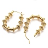304 Stainless Steel Barbell Hoop Earrings EJEW-B023-05G-2