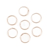 Brass Closed Jump Rings KK-D257-01RG-09-1