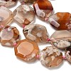 Natural Cherry Blossom Agate Beads Strands GG-CBAD7AB-04-4