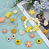 20Pcs 10 Styles Silicone Focal Beads SIL-SP0001-18A-3