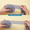 2 Rolls 2 Sizes Polyester Elastic Ribbon EW-TA0001-02H-4