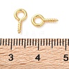 Brass Screw Eye Pin Peg Bails KK-K390-02G-3