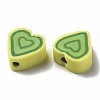 Handmade Polymer Clay Beads CLAY-T020-13E-3