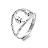 Rotatable Finger Cuff Rings for Women LS-RJEW-S402-01P-1