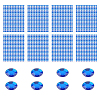 8 Sheets Acrylic Rhinestone Sticker DIY-LP0001-20-1