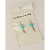 Fashion Leather Dangle Earrings EJEW-JE00251-3