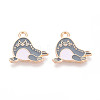 Marine Animals Alloy Enamel Pendants ENAM-T022-34J-1