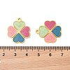 304 Stainless Steel Enamel Pendants STAS-S156-01G-04-3