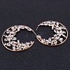 Alloy Glass Rhinestone Stud Earrings X-EJEW-P146-B01-3