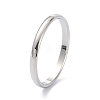 Non-Tarnish 2mm Polished Plain Dome Finger Ring for Girl Women RJEW-C012-05B-P-3