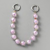 Beads in Beads Style Faceted Acrylic Chain Bag Straps PURS-WH0001-52G-1