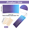 4Pcs Gradient Color PVC Leather Eyelasses Storage Pouch AJEW-NB0003-38-2