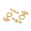 Brass Toggle Clasps KK-E068-VC193-3