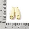 Brass Micro Pave Cubic Zirconia Pendants KK-F929-10G-3