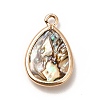 Brass Enamel Pendants LS-KK-K252-10G-07-3