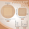 Medium Density Fiberboard (MDF) Portable Clay Wedging Board with Built AJEW-PH0006-65C-2