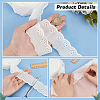 Polyester Hollow Flower Lace Trim OCOR-WH0085-39C-3