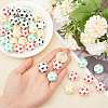 CHGCRAFT 40Pcs 4 Colors Football Silicone Knitting Needle Stopper AJEW-CA0004-19-3