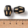 Schima Wood Carved European Beads WD-CBACBB7-01B-3