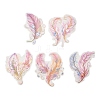 5Pcs 5 Styles Feather Waterproof PET Stickers Sets DIY-B071-03B-1