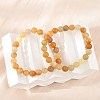 Natural Topaz Jade Beads Stretch Bracelets BJEW-F380-01-B07-1