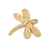 304 Stainless Steel Dragonfly Pendants X-STAS-S186-08C-G-2