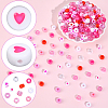 1200Pcs 10 Styles Opaque Plastic and  Opaque Acrylic Beads KY-PA0001-15A-6