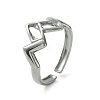 Non-Tarnish 304 Stainless Steel Open Cuff Ring RJEW-L110-009P-1