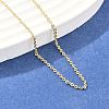 Brass Cable Chain Necklaces NJEW-E151-03G-1