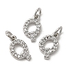 Brass Micro Pave Grade AAA Cubic Zirconia Charms LS-ZIRC-P067-11P-Q-NR-1