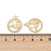 Brass Micro Pave Cubic Zirconia Pendants KK-U058-31G-3