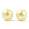 Spray Painted ABS Plastic Imitation Pearl Beads OACR-T015-05B-20-2